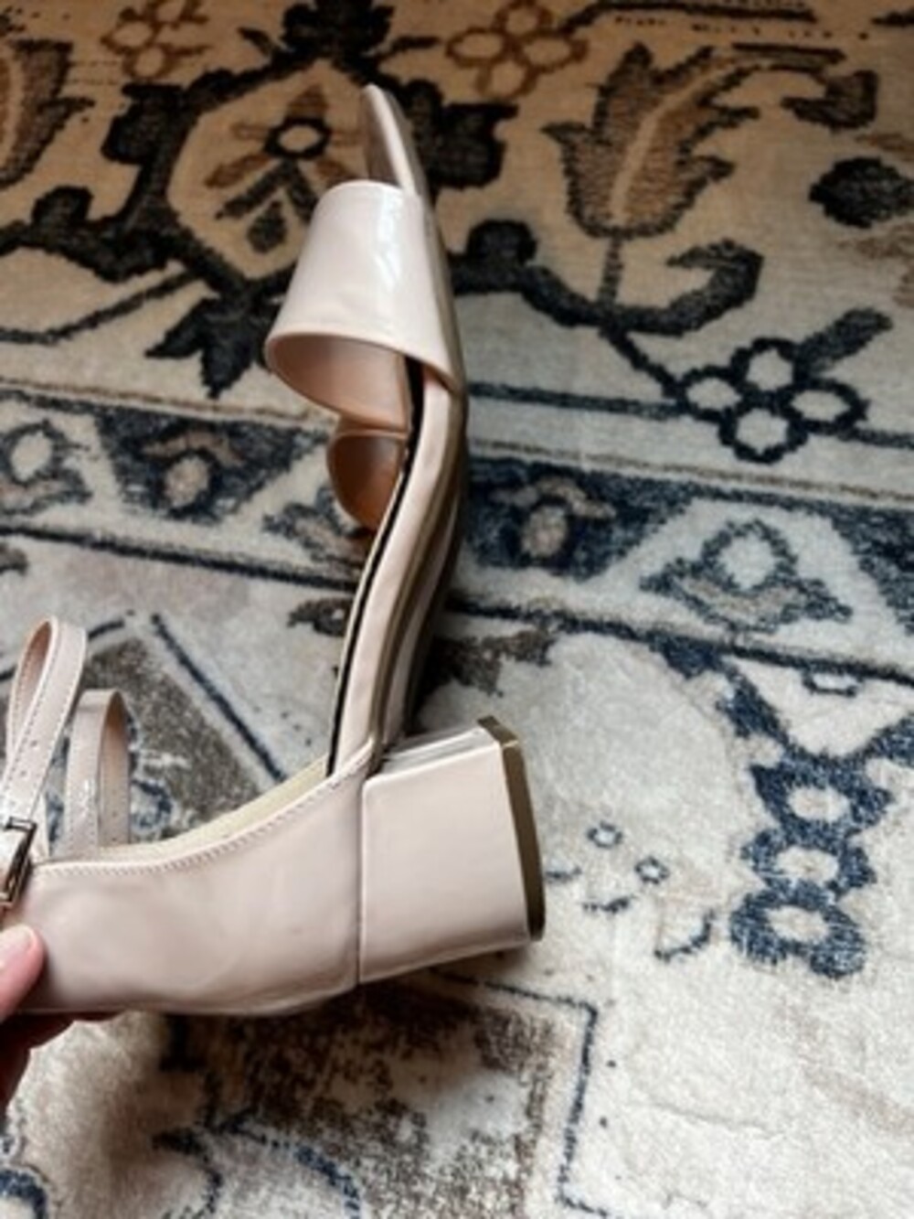 Sugar Noelle Light Pink Ankle Strap Block Heel Sandals Women’s 9M - Picture 6 of 7